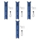 thumbnail image 3 of 4 Uds. Bastidores Para Cañas De Pescar, Soportes Para Cañas De Pescar Profesionales Ligeros, Color Azul, 3 of 3