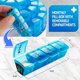 thumbnail image 4 of Caja Mensual de Pastillas MEDca - Organización Inteligente de Recetas con 31 Compartimentos, Azul, 4 of 9