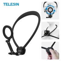 Telesin - Soporte Cuello Magnético 2X1 Para Smartphone Y Cámaras Gopro