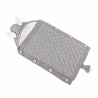 Genérico - Saco Dormir Invierno Tejido Con Capucha Suave Bebe Lau