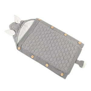 Genérico - Saco Dormir Invierno Tejido Con Capucha Suave Bebe Lau