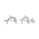 thumbnail image 1 of Aros de Delfin con Circones de Plata 925, 1 of 2