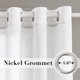 thumbnail image 2 of Cortinas de voile H.VERSAILTEX 213 cm blanco – juego de 2 paneles, 2 of 8