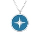 thumbnail image 1 of Collar Plata 925 Estrella Del Norte Con Epoxi Azul, 1 of 2