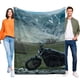 thumbnail image 1 of Harley Davidson anti-pilling, suave, ligera, esponjosa y acogedora de lujo para hogar y cocina – Perfecta para niños y adultos,120X180cm, 1 of 6