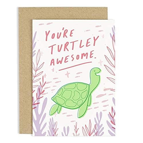 Old English Company - Tarjeta De Felicitación Old English Co. Turtley Awesome 14,8x11 Cm