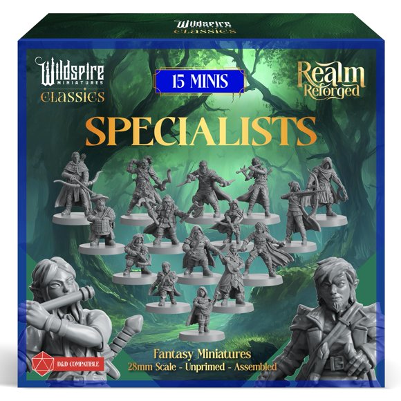 Set de 15 miniaturas Wildspire Especialistas 28 mm