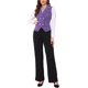 thumbnail image 2 of INSPIRE CHIC Chaleco de Traje para Mujer Doble Botonadura Negocios Solapa Elegante Chaleco de Cintura M Púrpura, 2 of 6