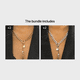 thumbnail image 1 of 1pc Lock & Key Chain Necklace - Add a Touch of Magic to Your Outfit!, 1 of 4