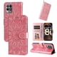thumbnail image 1 of Funda tipo cartera FOXDOCK para Realme 8i , diseño girasol en relieve, cuero PU, cierre magnético, soporte y tarjetero, 1 of 5