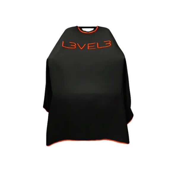 Capa de Corte Profesional Level 3 - Cuello de Goma - Negra/roja