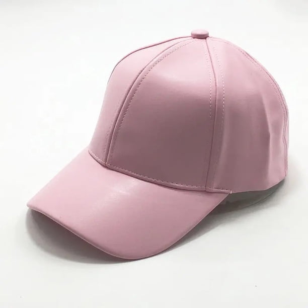 Gorro Jockey Mujer, Modelo Jurerecbf, Gorro Cuero Vegano Ros Rosa Claro Estándar