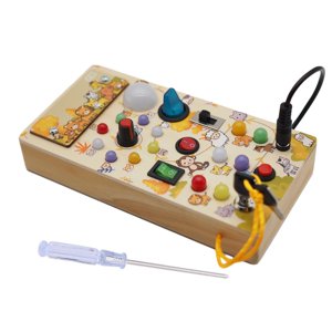 Magideal - Interruptor De Luz, Juguete De Tablero Ocupado Con Botones, Actividad Para Niños, Juguete De Tablero Sensorial, Juego De Cognición, Motricidad Básica
