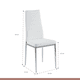 thumbnail image 5 of Comedor Mesa Eames 80cm redonda vidrio + 4 Sillas Dining Liana Acolchadas - Blancas, 5 of 8