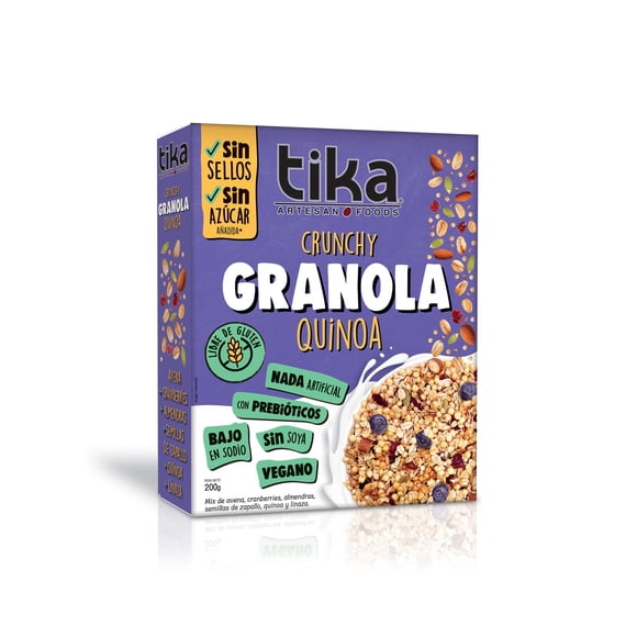 Granola Avena Quinoa Semillas sin Azúcar, 200 g