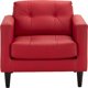 thumbnail image 2 of Sofá Retro 2 Unidades de 1 Cuerpo Pu Rojo, 2 of 5