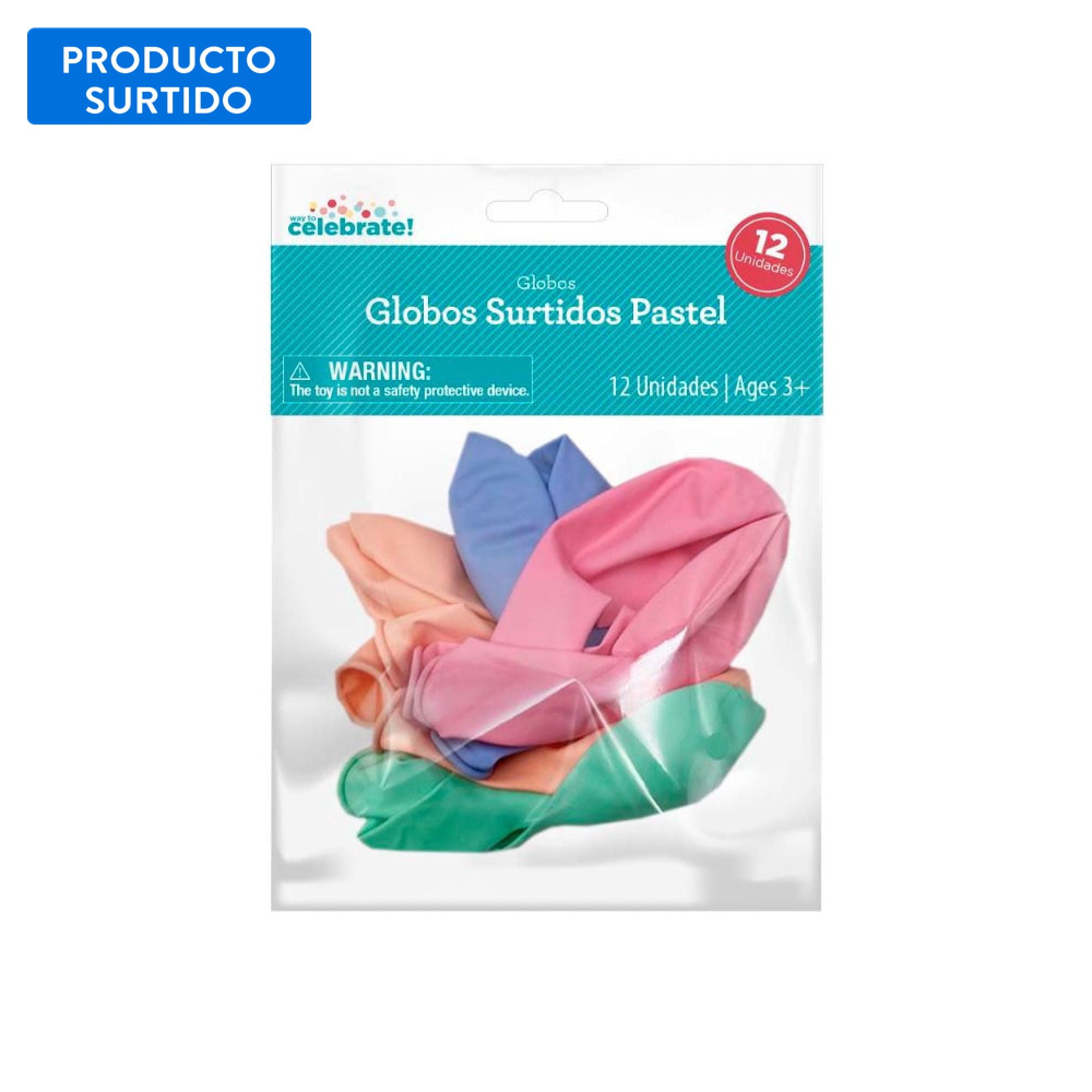 Set 12 Globos Pastel Surtidos Way To Celebrate