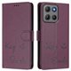 thumbnail image 2 of Funda Cartera para Motorola Moto G17 con Bloqueo RFID, Cierre Magnético y Ranuras Tarjetas Morado, 2 of 6