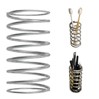 Xusx111 - Soportes De Cepillo De Dientes De 2 Piezas Soporte De Pluma De Forma De Muelle De Acero Organizador De Cepillo De Maquillaje De Mesa De Baño Soporte De Cepillo De Dientes (Solo Hay Dos Sopor