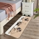thumbnail image 4 of 1pc Modern Geometric Non-Slip Carpet Floor Mat for High Traffic Areas - Dirt Resistant, Absorbent, and Suitable for Living Room, Bedroom, Bathroom, and Carpet - 45 x 120, 4 of 4