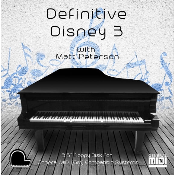 Music Disk Player Piano Premier Definitive Disney 3 MIDI