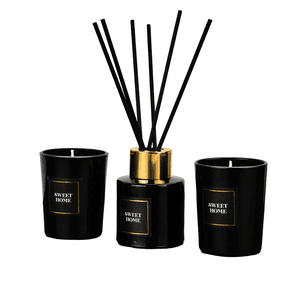 Wakeshome - 2 Velas Aromaticas + Difusor Con Varillas De Olor Aromatizan