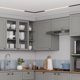 thumbnail image 2 of Mueble de Cocina Aéreo Esquinero Americana Gris Home Mobili, 2 of 3