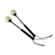 thumbnail image 5 of 2x Instrumento Accesorio De Mazo De Tambor Mango Negro Robusto Para Percusión, 5 of 5
