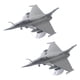 thumbnail image 3 of 2x 1 72 Dassault Rafale Plane Fighter Aleación Y Soporte De Pantalla Diecast Aircraft, 3 of 5
