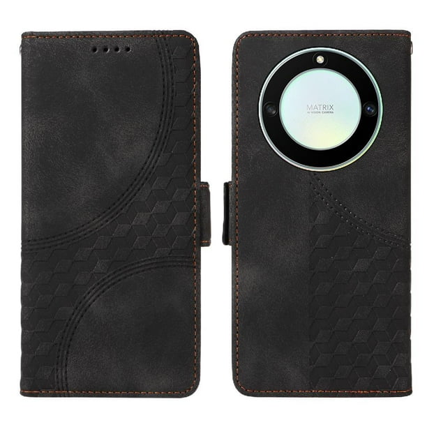Carcasa FOXDOCK Honor Magic 5 Lite de cuero PU, diseño acolchado clásico, protección contra caídas y rayones