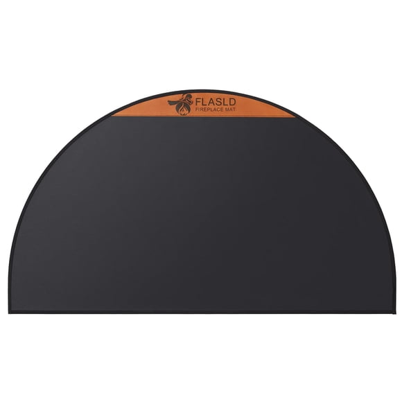 Alfombra ignífuga FLASLD, 60 x 110 cm, semicircular, chimenea R