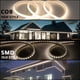 thumbnail image 4 of Tira de luces LED BENLUN AC 110 V COB 65,6 pies 4000 K IP65, 4 of 8