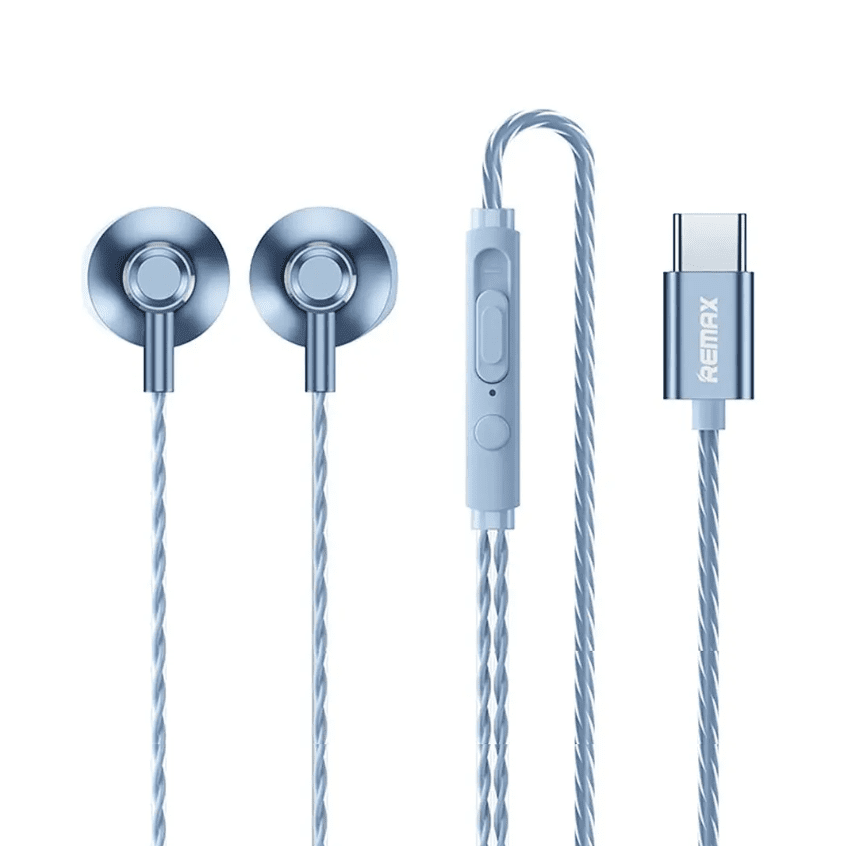 Audífonos Remax Rm-711a Tipo-c Azul