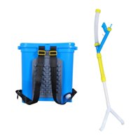 Magideal - Distribuidor De Fertilizantes Manual De 25 L, Esparcidor De Fertilizantes Multiusos Que Ahorra Tiempo, Pulverizador De Fertilizantes Para Granjas Agrí Doble Puerto