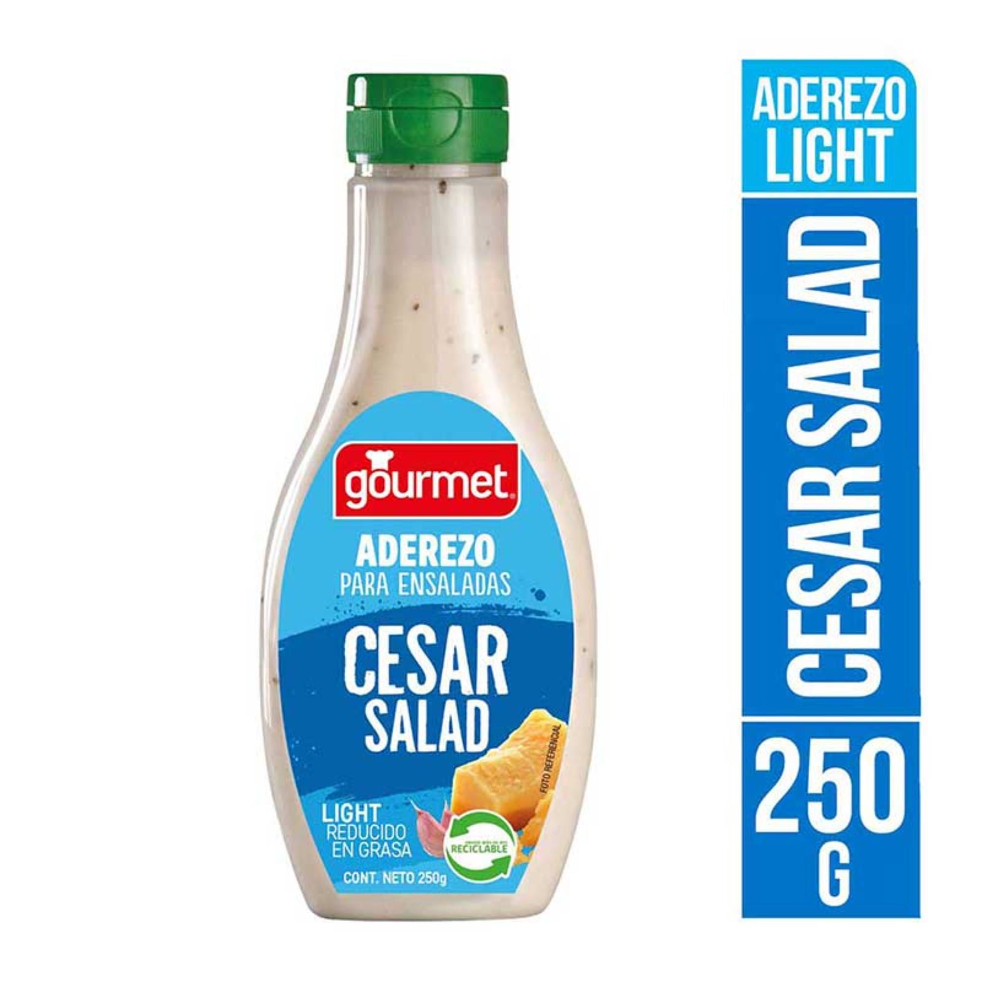 Aderezo Cesar Light Botella 250 g Gourmet
