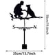 thumbnail image 2 of Veleta De Metal Con Soporte Para Techo Perro Y Hombre, 2 of 5