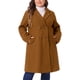 thumbnail image 1 of Abrigos largos de mujer talla grande Agnes Orinda con solapa con muescas, abrigo de invierno de doble botonadura con bolsillos 3X marrón, 1 of 6