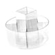 thumbnail image 1 of Estuche Organizador De Brochas De Maquillaje Transparente Giratorio De 360 ° Estante Pequeño Cuadrado De Una Sola Capa, 1 of 3