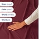 thumbnail image 4 of Juego De Sábanas Extra Deep Queen Burgundy 6 Piezas, 4 of 8