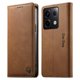 thumbnail image 1 of Funda Billetera de Cuero para [Xiaomi POCO X6 5G], Bloqueo RFID, Tarjetas y Soporte Marrón, 1 of 5