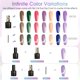 thumbnail image 3 of Set de Esmaltes de Gel ROSALIND 30 piezas - Capa Base y Capa Superior Magnética, 3 of 8