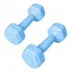 thumbnail image 1 of Par Mancuernas Hexagonales PVC 2 Kg c/u Pesas Fitness 4 Kg Total, 1 of 3