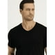 thumbnail image 2 of Polera Hombre Manga Corta Cuello V Negro Talla S, 2 of 3