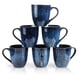 thumbnail image 1 of Set de 6 Tazas de Café Vicrays de Porcelana 350 ml Azul Estrellado, 1 of 7