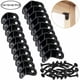 thumbnail image 2 of 20 soportes de esquina en forma de L con 40 tornillos, soportes de esquina de madera de acero inoxidable negros, 2 of 5
