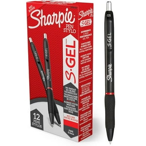 Lapiz Gel Sharpie Punta Ultrafina Rojo X12