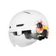 thumbnail image 2 of Casco De Bicicleta Eléctrica Con Luz Y Visera Equipo De Protección Ajustable Blanco, 2 of 3