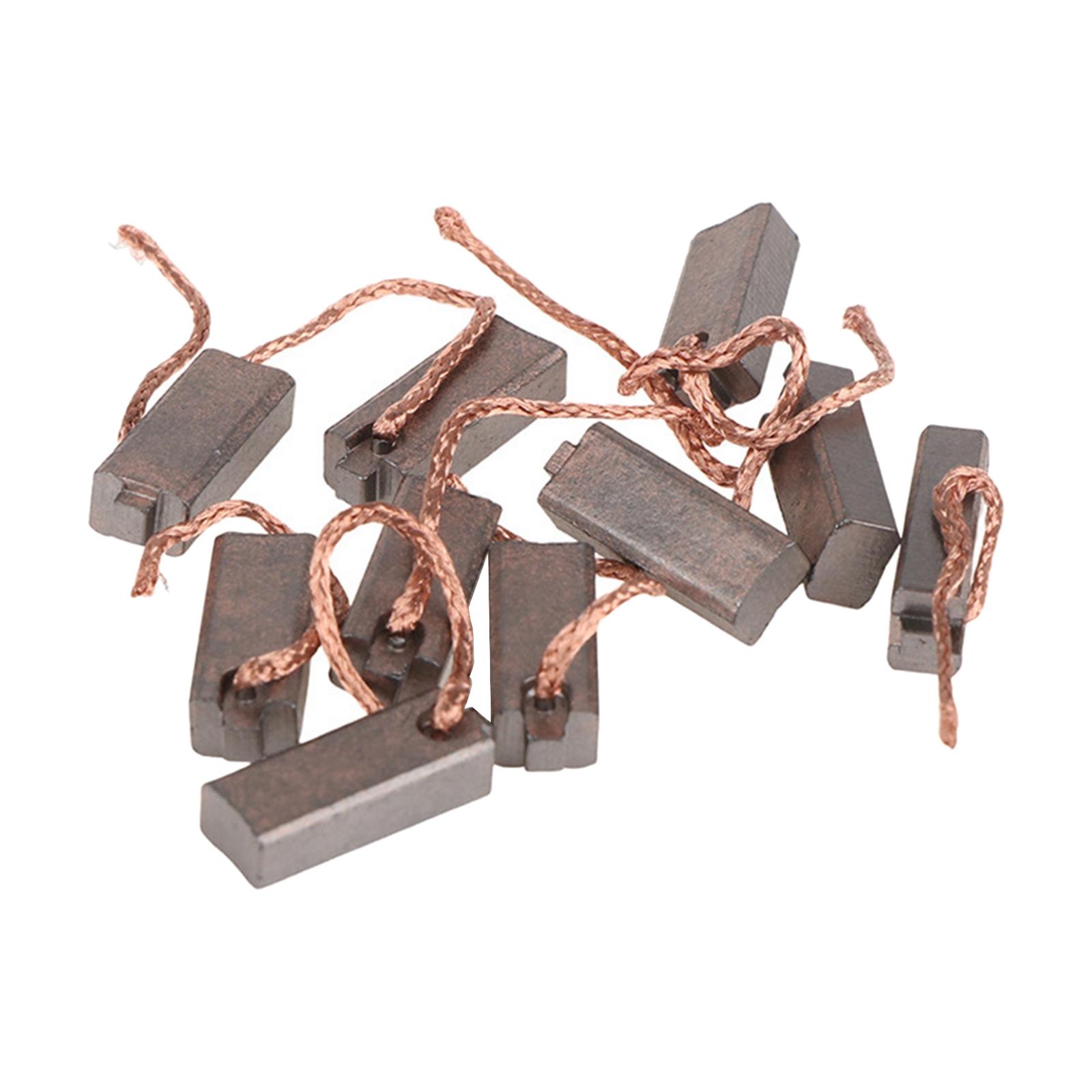 Magideal - 10X Herramienta De Reparación De Repuesto De Cepillo De Carbono Para Motor Eléctrico Genérico Herramienta Eléctrica Reguladora Duradera Para Automóvil