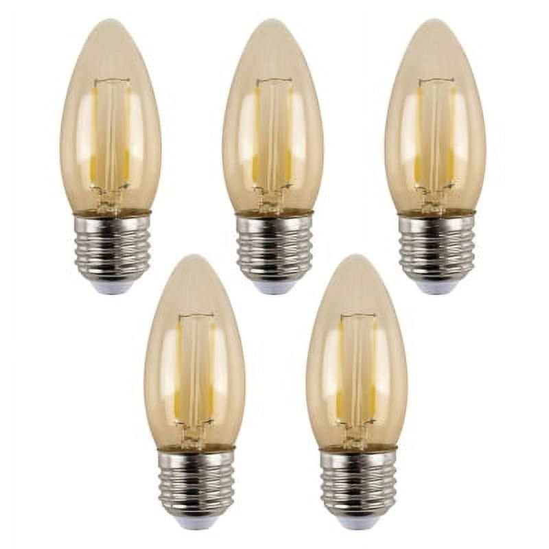 Hb Led - Pack 5 Ampolletas Filamento Led Vela E-27 4w