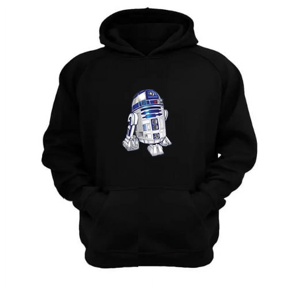 Genérico - Polerón Canguro Robot Redondo Sw Negro Talla Xs Unisex